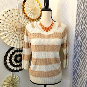 Splendid | Preppy Striped Knit Pullover Sweater | Size XS
